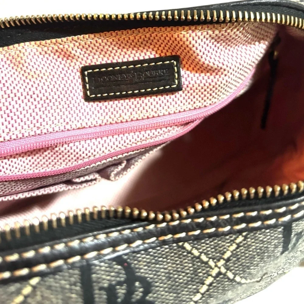 Dooney bourke signature print canvas handbag